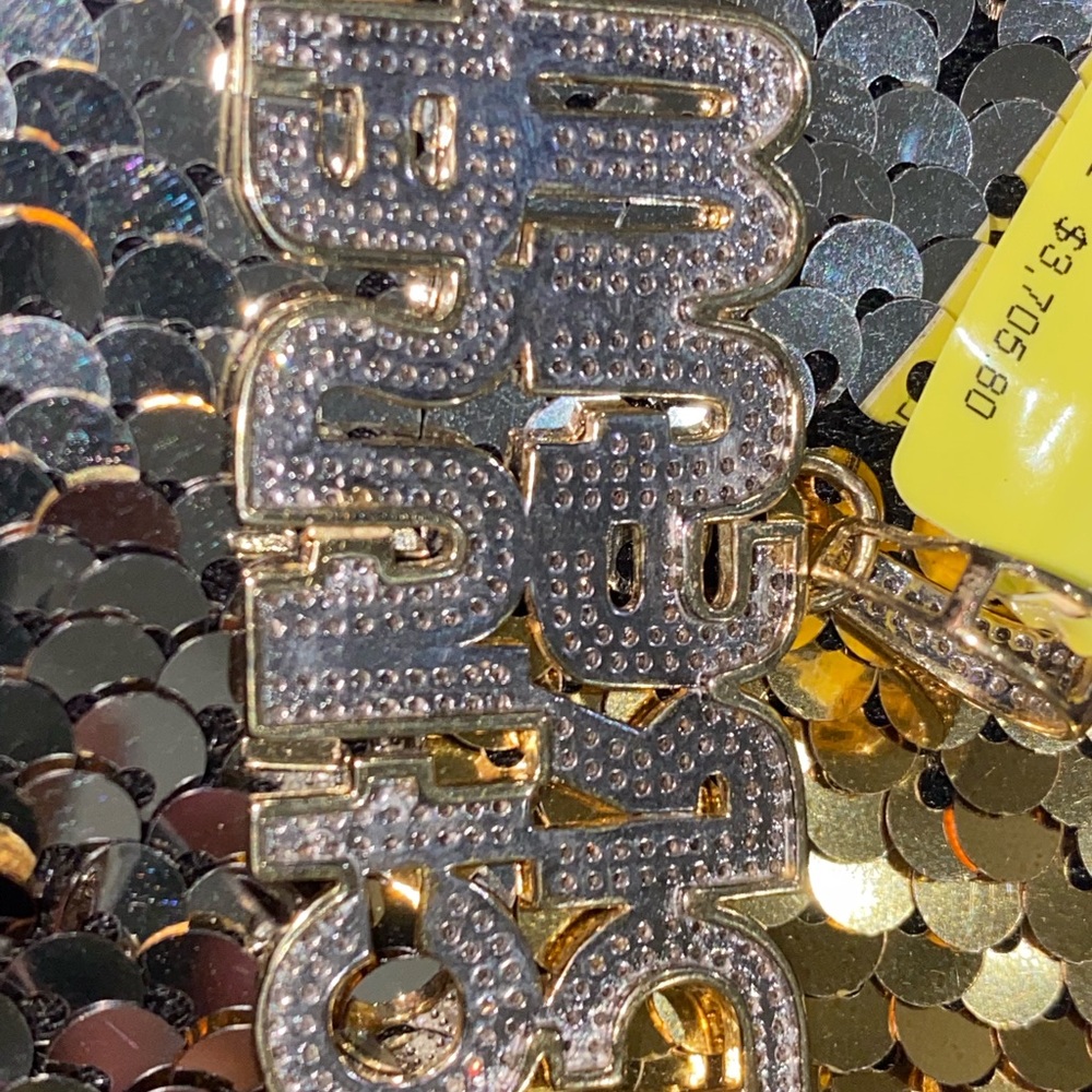 10k Solid Real Gold Real Diamond Custom pendant for men, dream chaser NOT PLATED - Picture 5 of 6